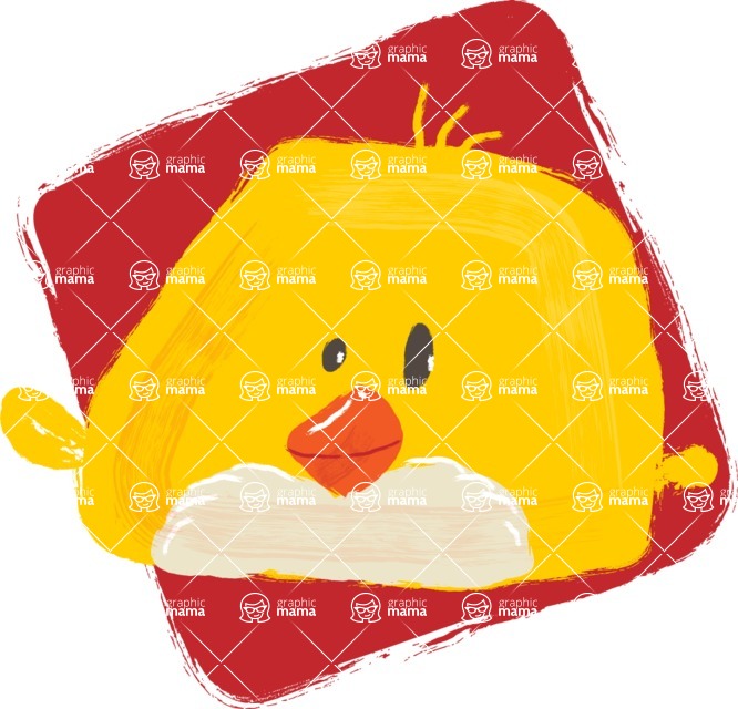 Cartoon Animal PNG Clipart - Chick Watercolor Avatar